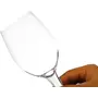 VILRO Crystal Cut Wine Glasses - 250 ml Set of 6 Transparent Long Glass | Brandy Glasses | Wine Glass | Tumbler Set of 6 Red Wine Glass White Wine Glass Crystal Clear Wine Glasses., 3 image