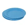 Cutting EDGE Round Breakfast Plates (Set of 6) Side Plates Microwave/Dishwasher/Freezer Safe Diameter 19.5 cm (Blue), 4 image
