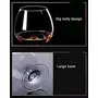 VILRO Crystal Cut Wine Glasses - 250 ml Set of 6 Transparent Long Glass | Brandy Glasses | Wine Glass | Tumbler Set of 6 Brandy Glass White Wine Glass Crystal Clear Red Wine Glasses, 3 image