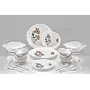 ignito Exclusive Dinner Set of 36psc Microwave Safe Plastic Printed Round Dinner Set - 6 Big Plates 6 Small Plates 12 Small Bowl 2 Big Spoon and 6 Table Spoon 2 Big Bowl with 2 Lid (Multicolor), 2 image