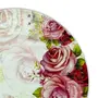 Konvio Melamine Dinner Plates Set of 6 Full Plates Pink Floral Design Unbreakable Plates (Pink 11 inches) - 6 Pieces, 5 image
