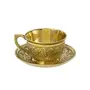 S.L ls Pure Brass Cup & Saucer Utensil Set with 5Cup & 5 Saucer, 2 image