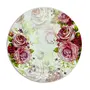 Konvio Melamine Dinner Plates Set of 6 Full Plates Pink Floral Design Unbreakable Plates (Pink 11 inches) - 6 Pieces, 2 image