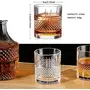 PrimeWorld Signature Crystal Whiskey Glasses Set of 6 pcs- 300 ml Bar Glass for Drinking Bourbon Whisky Scotch Cocktails Cognac- Old Fashioned Cocktail Tumblers, 2 image