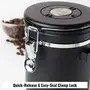 InstaCuppa Stainless Steel Coffee Canister Airtight Container with Date Tracker Jar CO2 Release Valve and Coffee Scoop 500 Grams Steel, 7 image