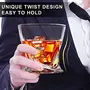 TIENER Elegant Scotch Whiskey Glasses Pemium Crystal Glasses Rock Style Old Fashioned Drinking Glassware (300ml Set of 6), 5 image