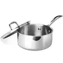 Milton Pro Cook Triply Stainless Steel Sauce Pan with Lid 18 cm / 2.2 Litre, 2 image