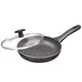 Milton Pro Cook Granito Induction Fry Pan With Lid 24 Cm Black, 2 image