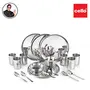 Cello Steelox Stainless Steel Dinner Set 36pcs Silver, 2 image