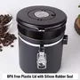InstaCuppa Stainless Steel Coffee Canister Airtight Container with Date Tracker Jar CO2 Release Valve and Coffee Scoop 500 Grams Steel, 6 image