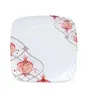 Golden Fish Orchid Melamine Square Quarter Plates (Pack of 4 7 Inches Floral Print), 2 image