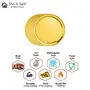 Shri & Sam Stainless Steel Gold Side Plate with PVD Coating Majestic 6 Pieces, 4 image