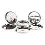 Sumeet Stainless Steel Heavy Gauge Deep Wall Dinner Plates with Mirror Finish 26.6cm Dia - Set of 6pc, 6 image