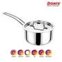 Doniv Titanium Triply Stainless Steel Sauce Pan with Cover (16) 1.60 Liter Capacity, 4 image