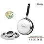 ETHICAL SHINEART Stainless Steel Encapsulated Bottom Fry Pan with SS Lid (24cm), 6 image