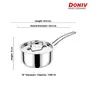 Doniv Titanium Triply Stainless Steel Sauce Pan with Cover (16) 1.60 Liter Capacity, 2 image