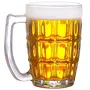 CINSHU International Glass Beer Mug - Set of 4 Transparent 400ml, 7 image