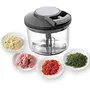 G2J BROTHERS Â® 1.8L Powerful Manual Food Chopper Mini food Processor Vegetables Fruits Choppers Dicers and Mincers (Transparent), 6 image