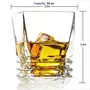 TIENER Crystal Whiskey Glasses Bourbon Glass Old Fashioned Whiskey Glass Thick Bottom Scotch Glass (300ml Set of 6), 6 image