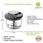 G2J BROTHERS Â® 1.8L Powerful Manual Food Chopper Mini food Processor Vegetables Fruits Choppers Dicers and Mincers (Transparent), 5 image