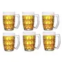 CINSHU International Glass Beer Mug - Set of 4 Transparent 400ml, 4 image