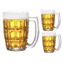 CINSHU International Glass Beer Mug - Set of 4 Transparent 400ml, 2 image