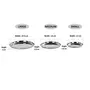 Sumeet Stainless Steel Heavy Gauge Multi Purpose Plates with Mirror Finish Set of 18pc (Dia - 17cm 22cm27.5cm), 4 image