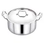 Maxima Stainless Steel Cook and Serve Pot with Stainless Steel Lid (Induction Friendly) Size-22cm Capacity - 4.2 Litre, 2 image