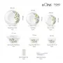 La Opala Novo Collection Opal Glass Dinner Set 35 pcs Lush Greens White, 3 image