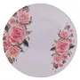 Golden Fish Unbreakable Lightweighted Melamine Round Full Size Floral Printed (11 Inch) Dinner Plates (Pack of 8), 2 image