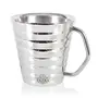 Taluka Stainless Steel Ribbed Conical Insulated Double Wall Coffee and Tea Mug | Cup | Set of 2 200 ml Hotel Home Restaurant (Silver), 2 image