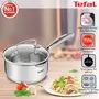 Tefal Duetto Plus Stainless Steel Sauce Pan 16 cm with Glass Lid Silver, 2 image