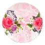 Golden Fish Unbreakable Lightweighted Melamine Round Full Size Floral Printed (11 Inch) Dinner Plates (Set of 12), 2 image
