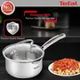 Tefal Duetto Plus Stainless Steel Sauce Pan 16 cm with Glass Lid Silver, 6 image