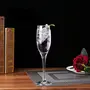 PrimeWorld Luxury Crystaline Touch Champagne Flute Wine Glass Set 230 ml Set of 2 pcs, 6 image