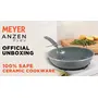 Meyer Anzen Healthy Ceramic Coated Cookware Frypan Grey 26cm, 2 image