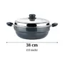 Vinod Hard Anodized 6 pcs Multi Kadai with Stainless Steel Lid 2 Idli Plates 2 Dhokla Plates and 1 Patra Plate - Silver (Induction and Gas Stove Friendly), 6 image
