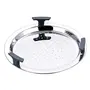 Vinod Hard Anodized 6 pcs Multi Kadai with Stainless Steel Lid 2 Idli Plates 2 Dhokla Plates and 1 Patra Plate - Silver (Induction and Gas Stove Friendly), 4 image