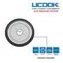 UCOOK Royale Duo Hard Anodised Aluminium Inner Lid Induction Pressure Cooker with Stainless Steel Lid 5 Litre Black, 3 image