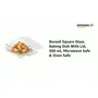 Borosil Square Glass Baking Dish with Lid Microwave Safe & Oven Safe 500 ml (Transparent), 2 image