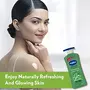 Vaseline Non-Greasy Formula with Pure Green Tea Extracts Revitalizing Green Tea Body Lotion For Dull And Dry Skin - 400 ml, 4 image