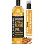 WishCare Pure Cold Pressed Sweet Almond Oil for Hair Growth and Glowing Skin & Face - 200ml, 3 image