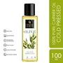 Good Vibes 100% Pure Olive Cold Pressed Carrier Oil For Hair & Skin 100 ml Helps Strengthen Hair Roots Deeply Moisturizes Skin Helps Reduce Wrinkles & Fine Lines No Alcohol Parabens & Sulphates, 2 image