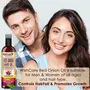 WishCare Red Onion Hair Oil for Hair Growth & Hair Fall Control - With Deep Root Comb Applicator- 200 ml - Enriched with Onion Ginger Oil Argan Oil Hibiscus Oil Black Seed Oil & Vitamin E - No Mineral Oil Silicones & Synthetic Fragrance, 5 image