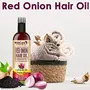 WishCare Red Onion Hair Oil for Hair Growth & Hair Fall Control - With Deep Root Comb Applicator- 200 ml - Enriched with Onion Ginger Oil Argan Oil Hibiscus Oil Black Seed Oil & Vitamin E - No Mineral Oil Silicones & Synthetic Fragrance, 6 image
