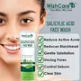 WishCare 2% Salicylic Acid Face Wash with AHA GreenTea Chamomile & TeaTree - For Oil & Acne Control, 2 image