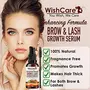 WishCare Brow & Lash Growth Serum - EyeBrow & Eyelash Growth Oil Serum With Castor Oil Almond Oil & Vitamin E - 30ml, 2 image
