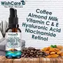 WishCare Collagen Boosting Under Eye Cream For Dark Circles & Wrinkles - Enriched With Caffeine Almond Milk Vitamin C& E Hyaluronic Acid Retinol - 30ml, 4 image