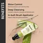 Quench Botanics Chialeader Shine Control Gel Face Wash | Made in Korea | In-built Silicone Brush for Gentle Exfoliation | with Tea Tree and Salicylic Acid, 4 image