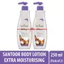 Santoor Perfumed Body Lotion for Extra Moisturizing 250ml Combination Buy1 Get1 Free Sandalwood 500 ml, 3 image